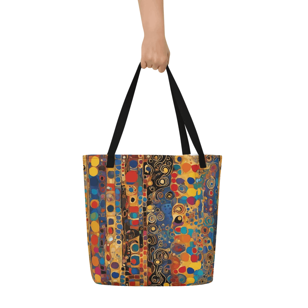 Big printed tote bag with Kadinsky inspired  design product image (6)