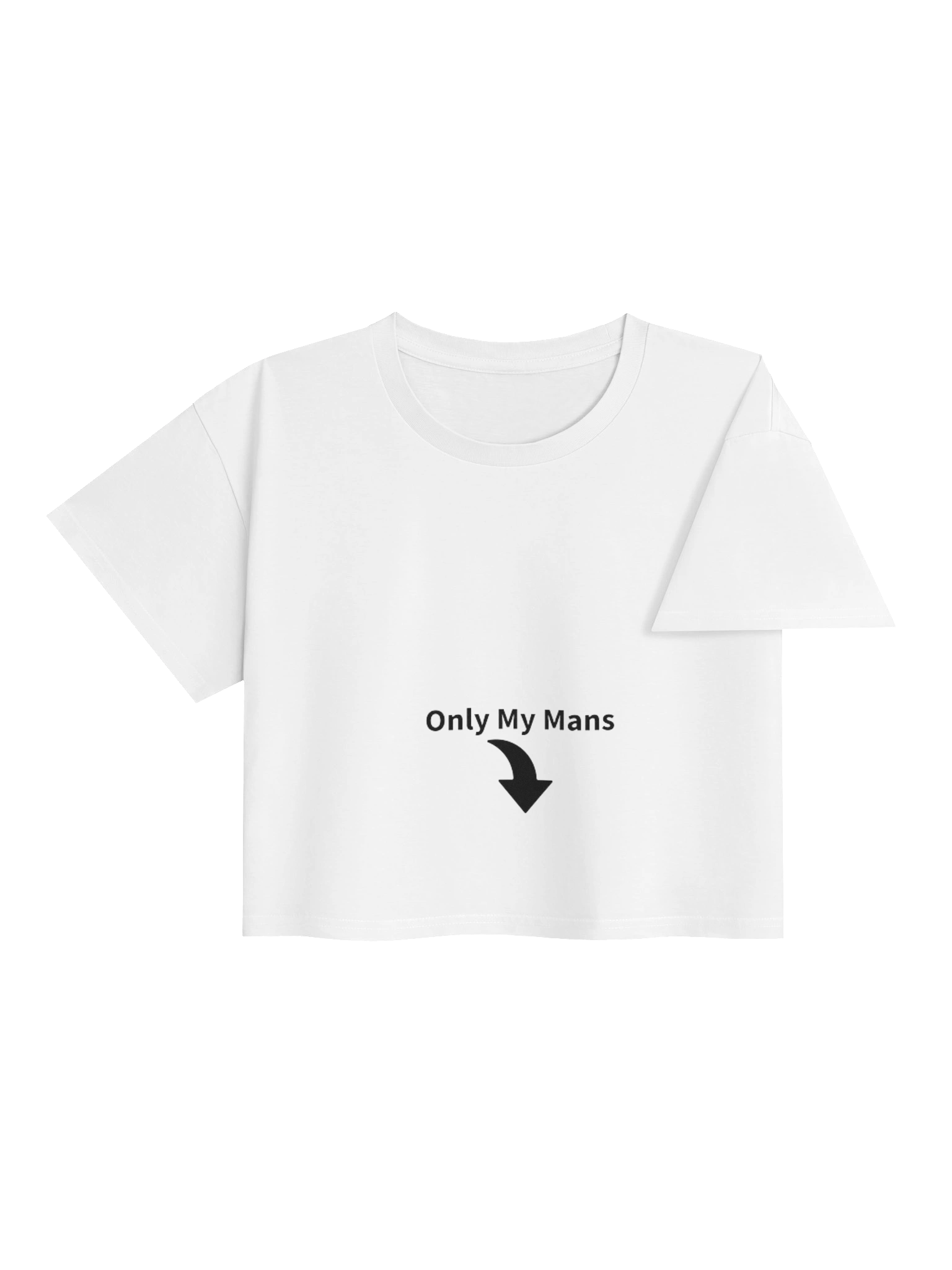 Only My Mans Crop Top (back and front) product image (4)