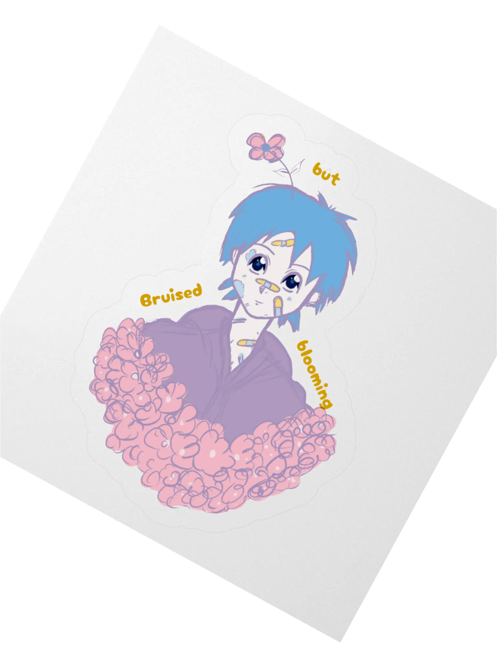 Bruised but Blooming Stickers product image (5)