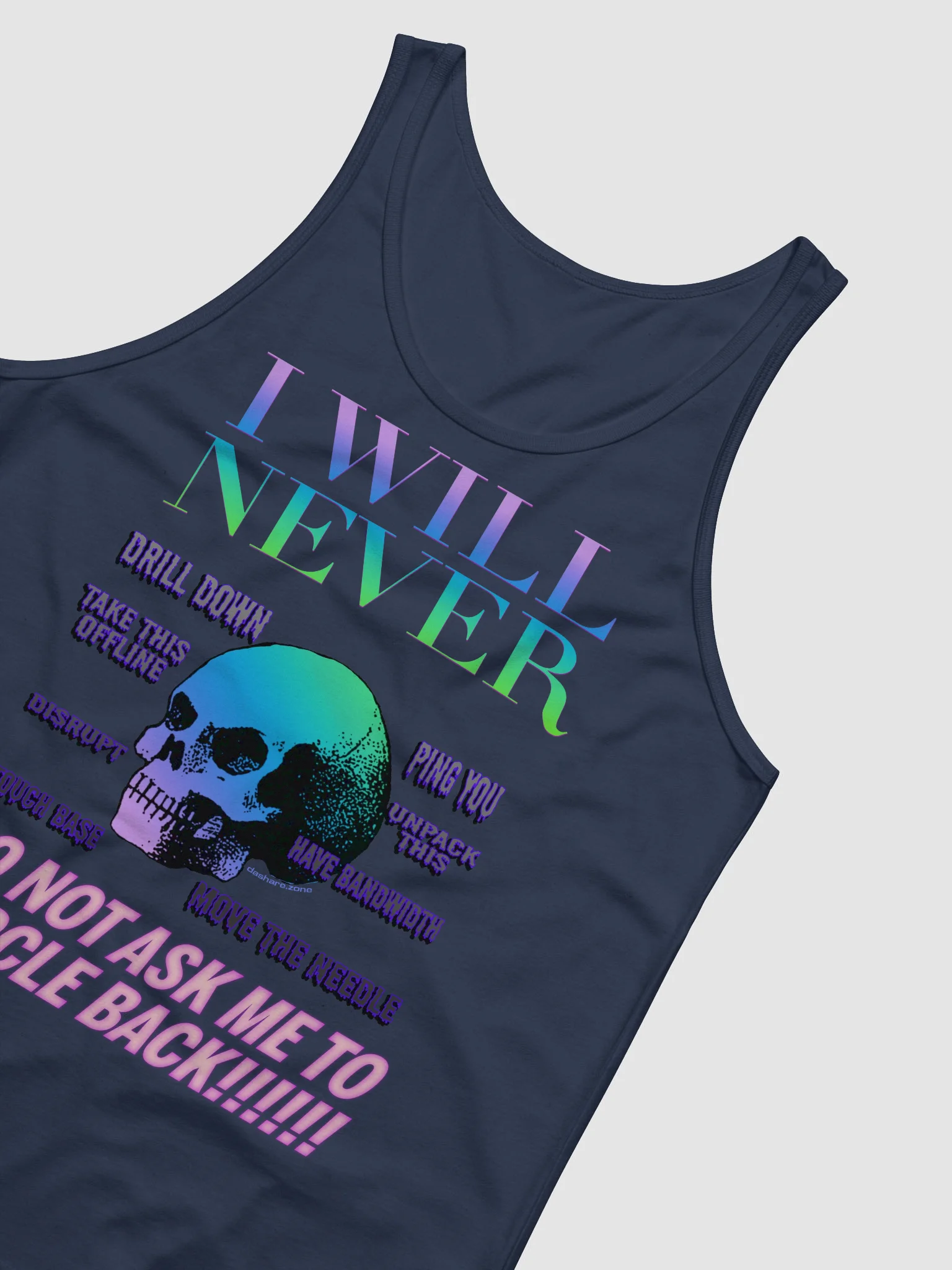 I WILL NEVER CIRCLE BACK "TANK TOP" product image (16)