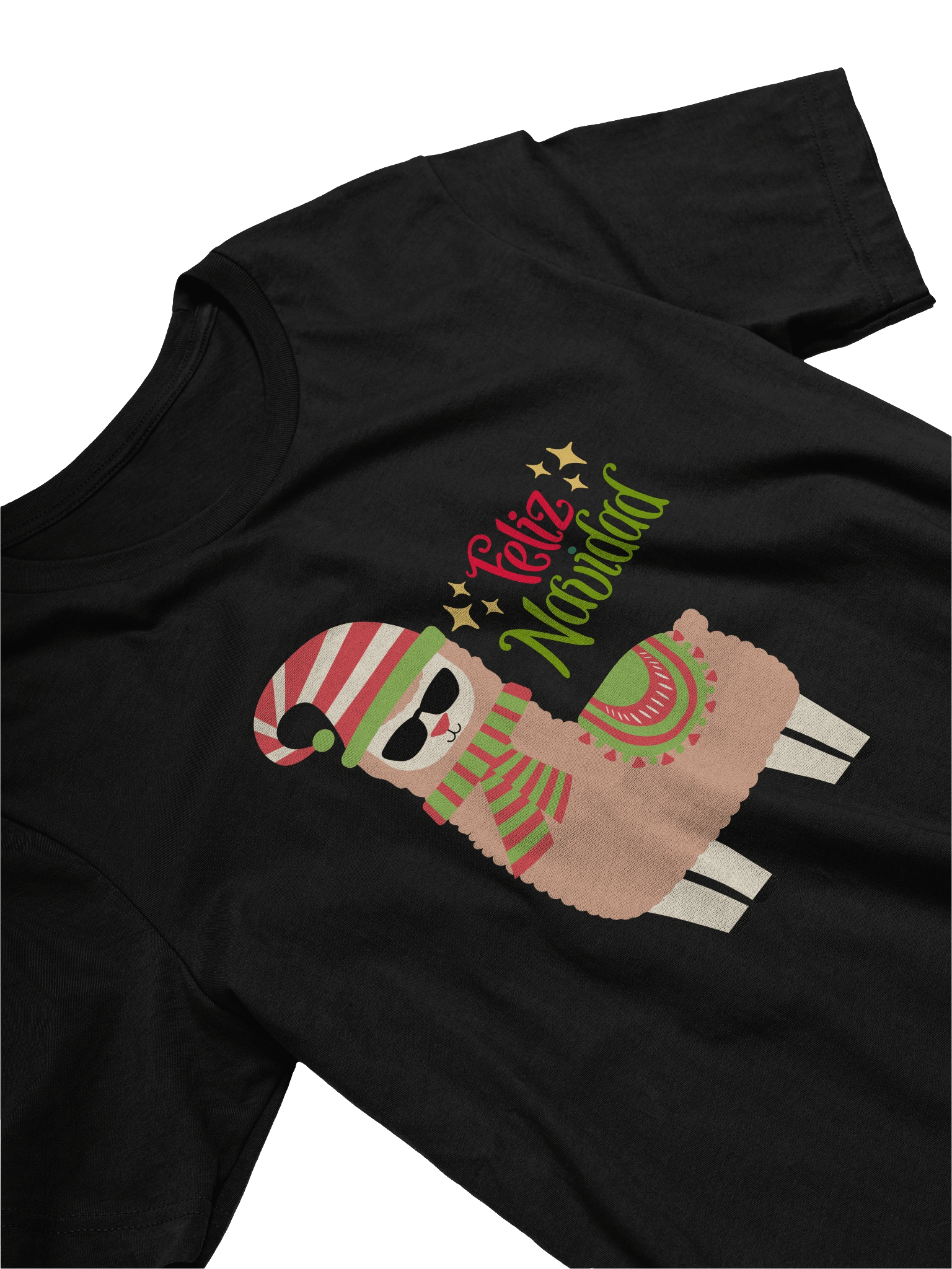 Festive Llama Santa T-Shirt product image (19)