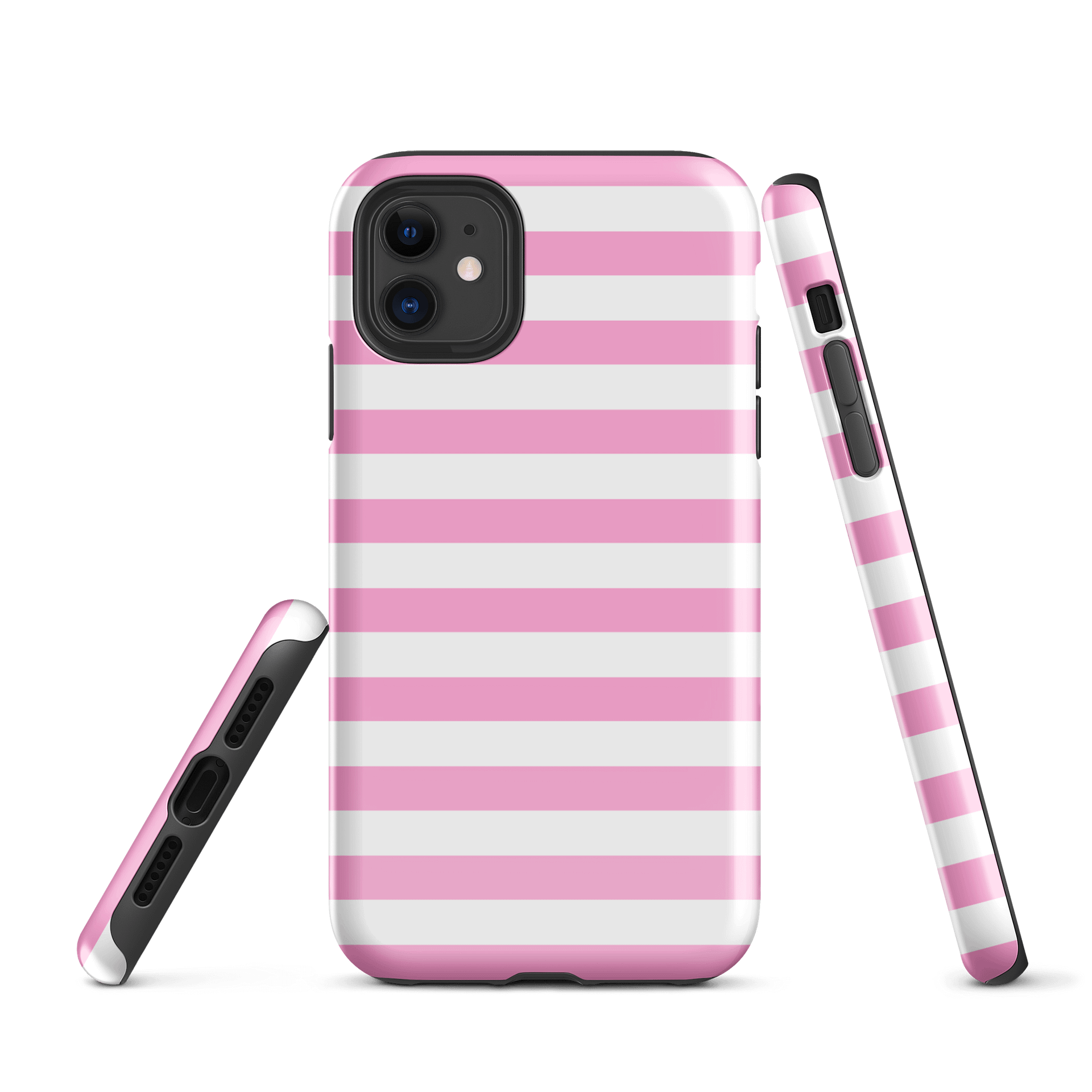 pink stripe i phone case product image (1)