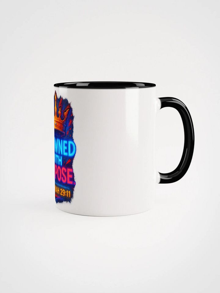 CROWNED WITH PURPOSE — Inner Color Ceramic Mug (Jeremiah 29:11) product image (2)