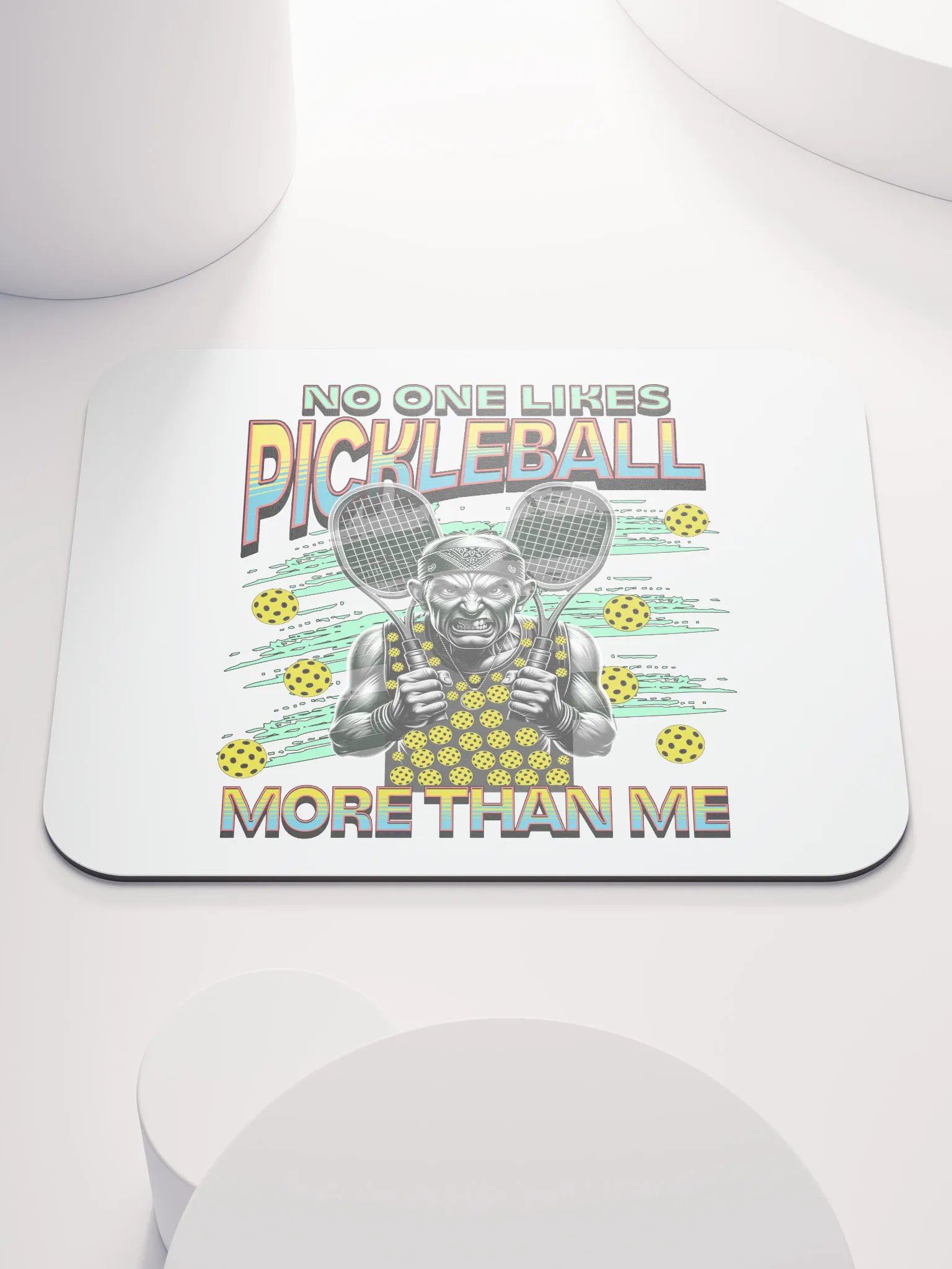 No One Likes Pickleball More Than Me Power Mouse Pad product image (2)