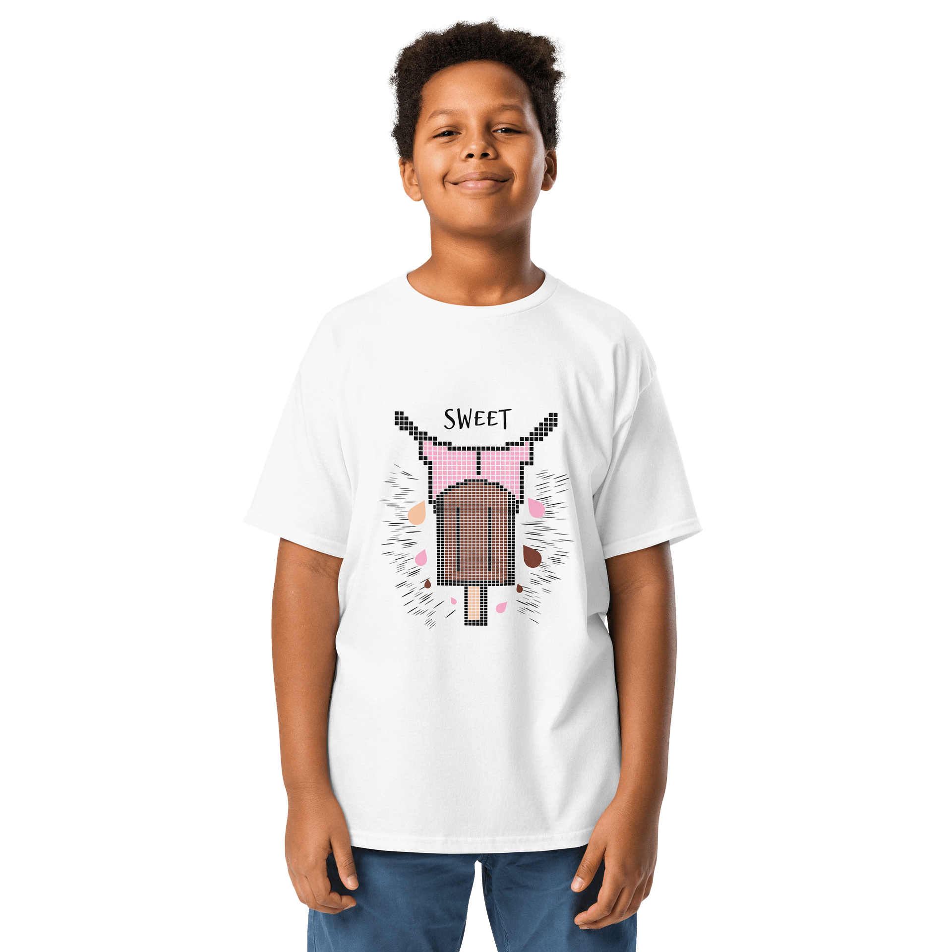 Pixelated Popsicle Splash Youth Tee product image (51)