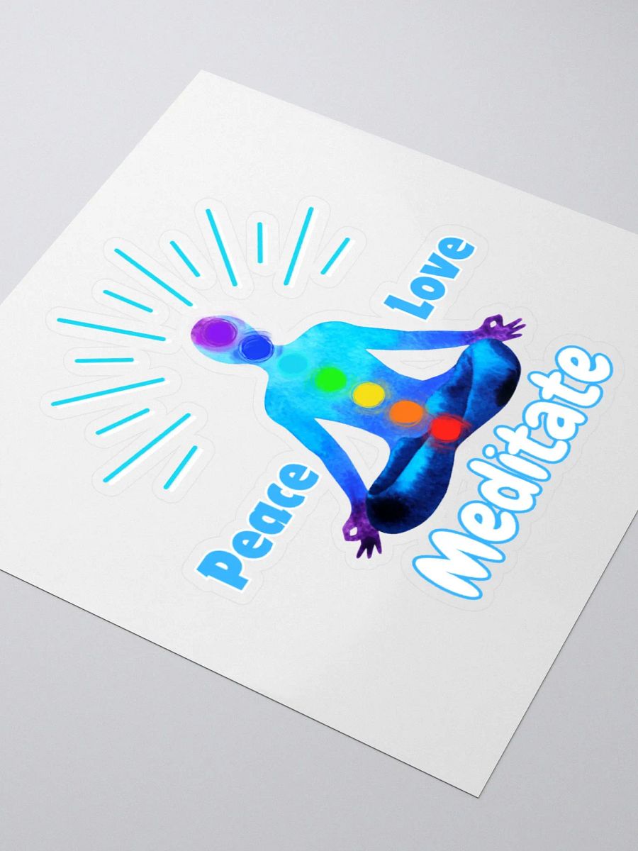 Peace Love Meditate Sticker product image (3)