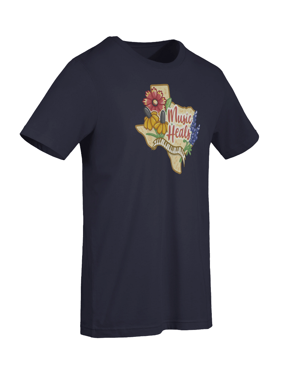 "Music Heals" Cotton T-shirt product image (57)
