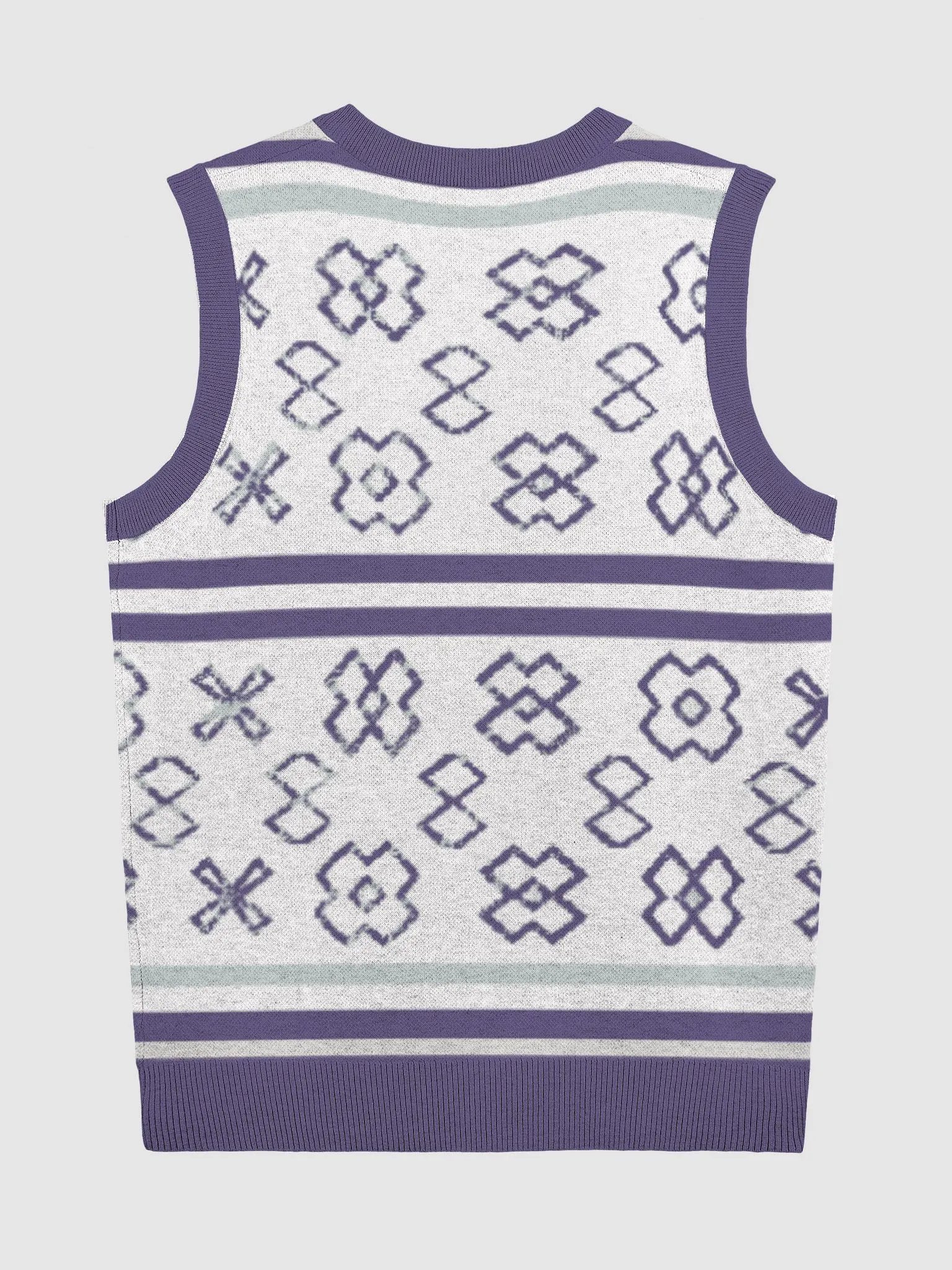 XL Geometric Knit V-Neck Vest product image (9)