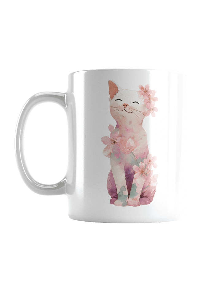 Watercolor Cat Blossom Mug product image (3)