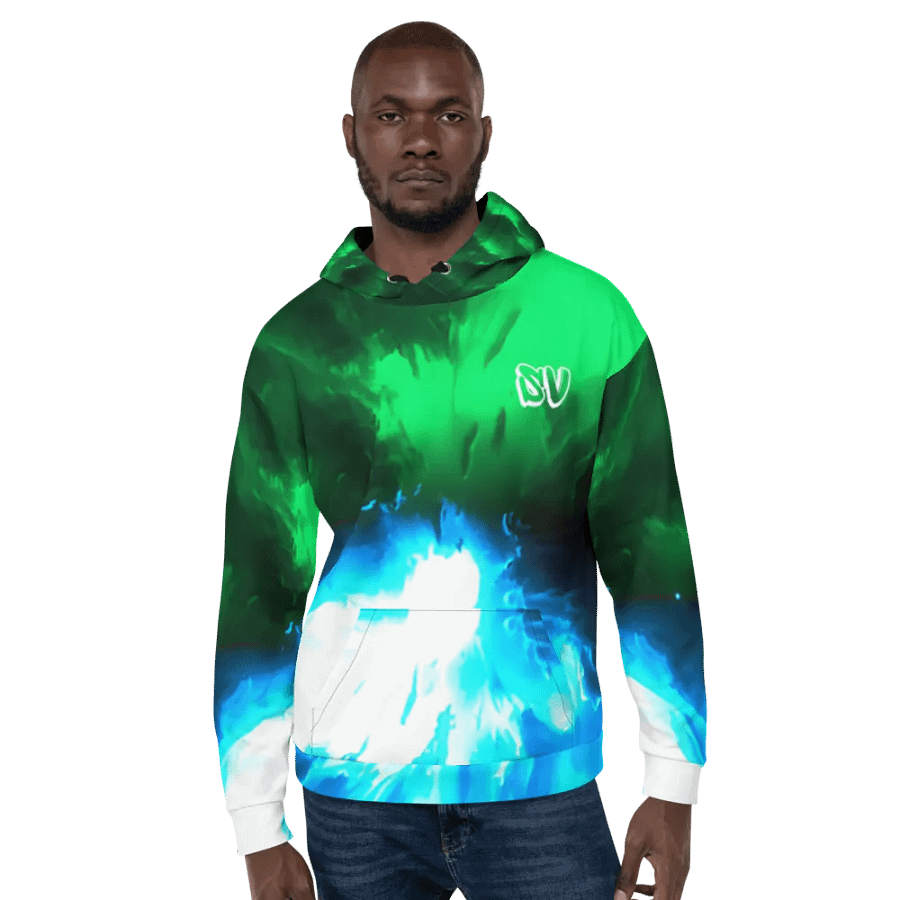 STRAIGHT VIBIN NEON COLOR FADE STYLE ZORO V RYUMA HOODIE product image (6)