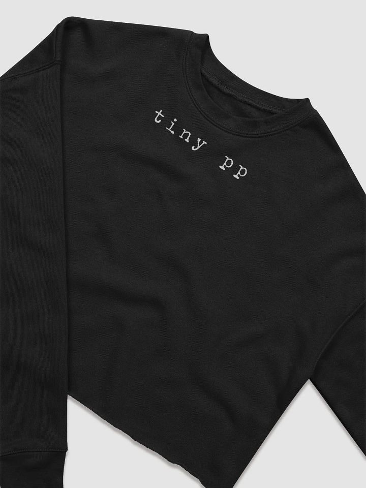 Tiny PP Bella+Canvas Women's Fleece Crop Sweatshirt (Dark) product image (4)