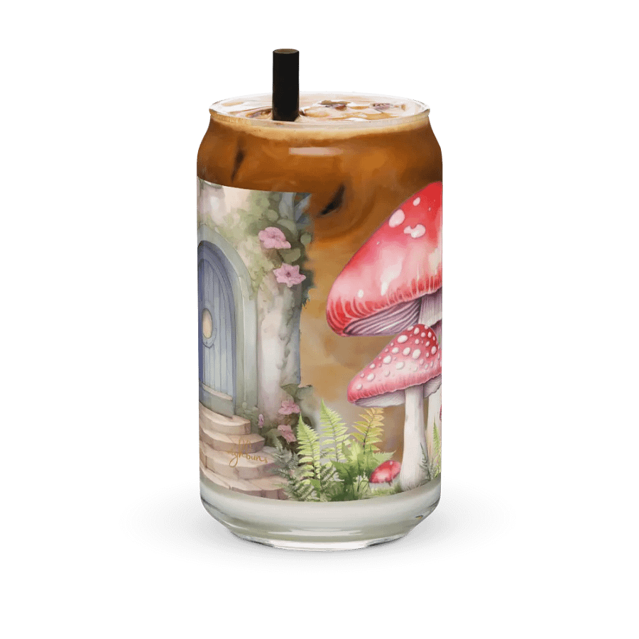 Four Seasons of Love: Autumn Serenade Can-Shaped Glass | Fall Romance Drinkware product image (11)