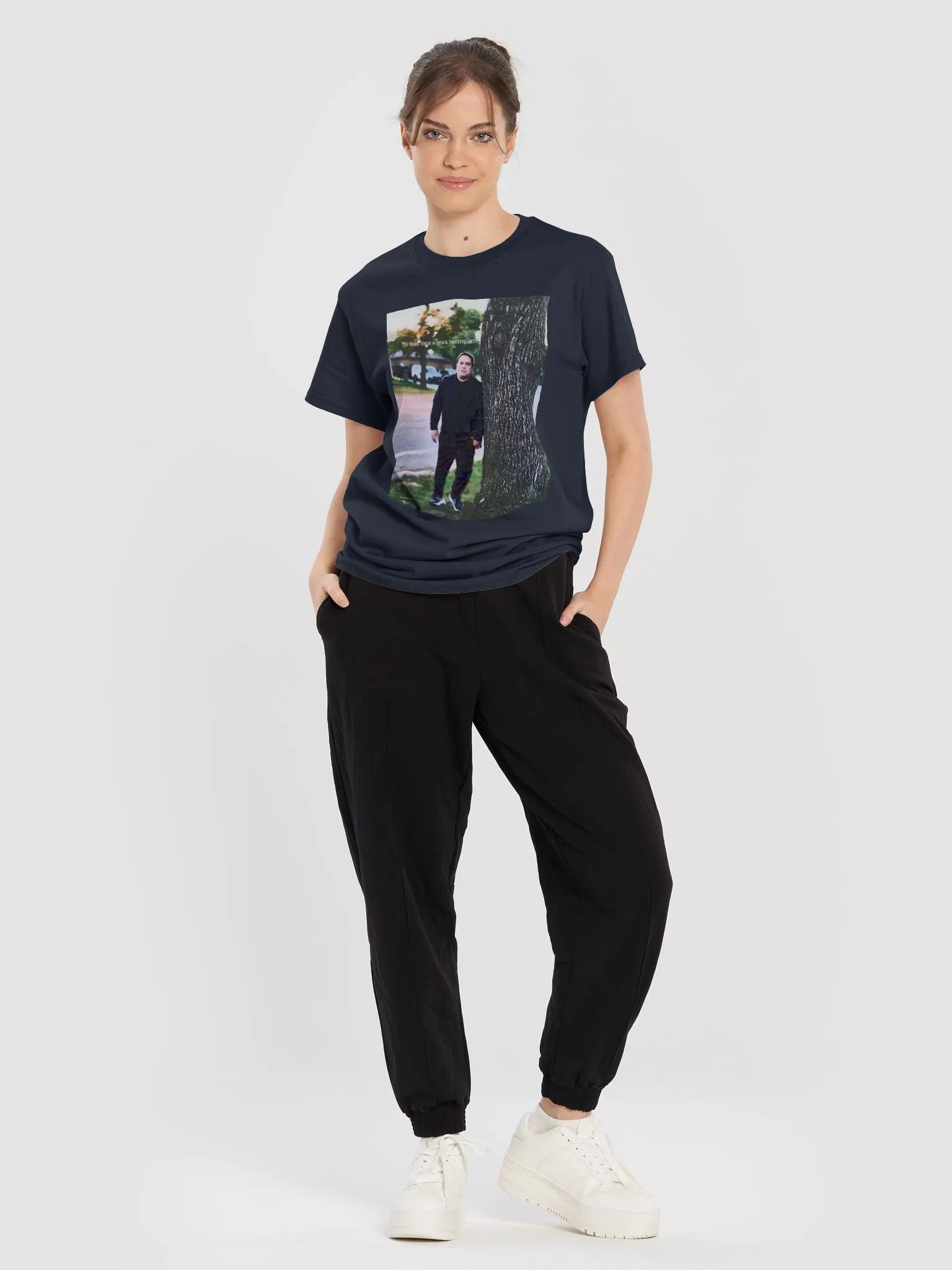 We Were High School Sweethearts Tree Lean T-Shirt product image (56)