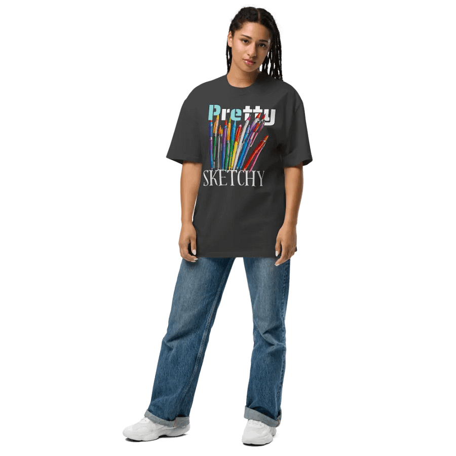 Pretty sketchy unisex T-shirt product image (7)