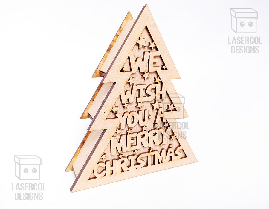 Christmas Tree Box (2 Sizes, 5 Styles) - Laser Cut Files product image (4)