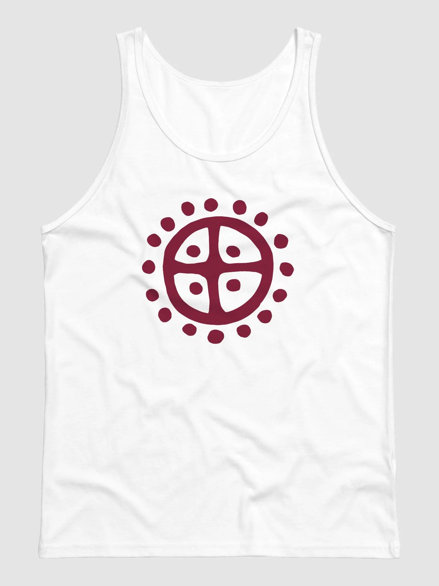 Burgundy Solar Wheel Men's Tank Top product image (2)