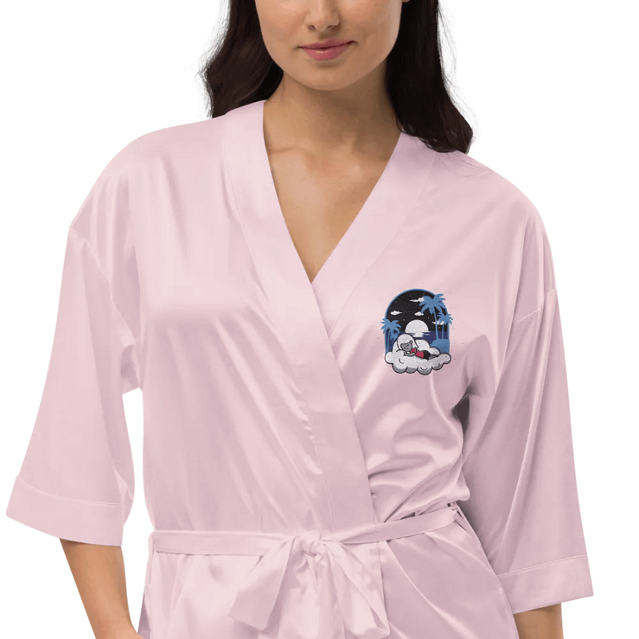 Cloudy Night Satin Robe Embroidered product image (8)