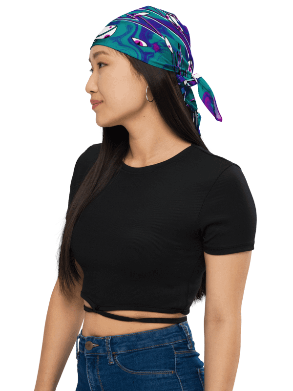 Eye and Lightning Magic (Overdose colours) Bandana product image (8)