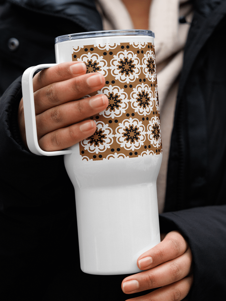 Vintage Floral Symphony 25 oz Travel Mug product image (2)