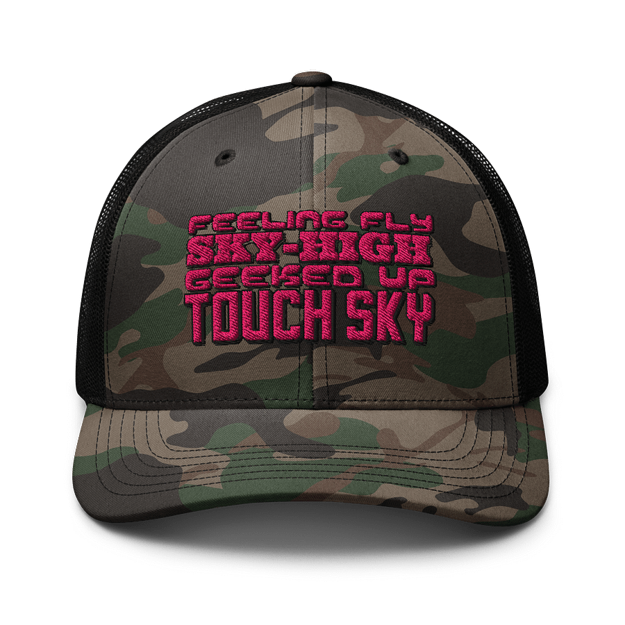 Sky-High Camo Trucker Hat product image (1)