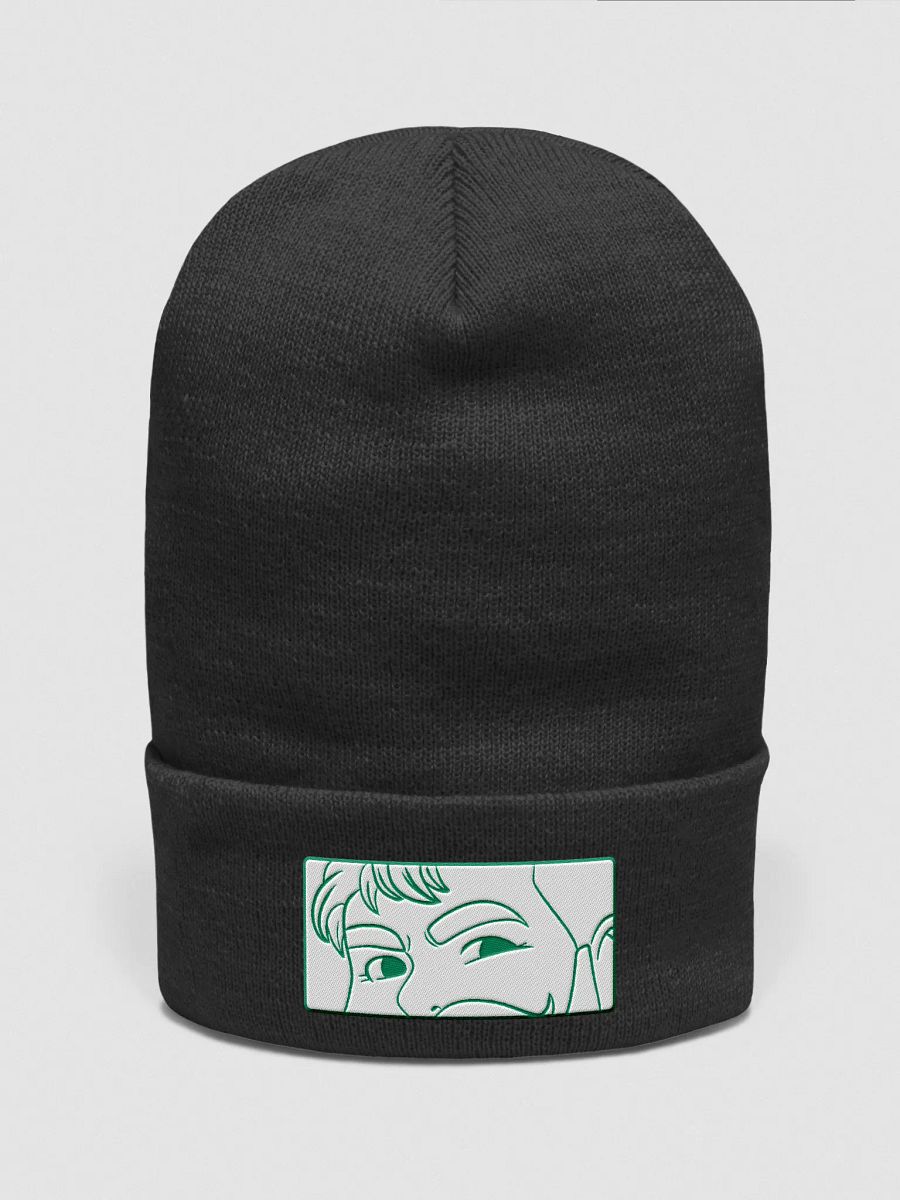 Bear Stare Beanie - Green Outline product image (7)