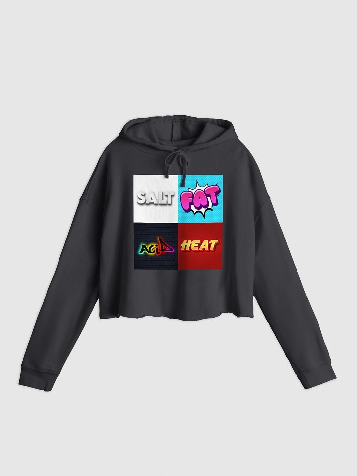 Salt Fat Acid Heat - Independent Trading Co. Women’s Lightweight Cropped Hoodie product image (2)