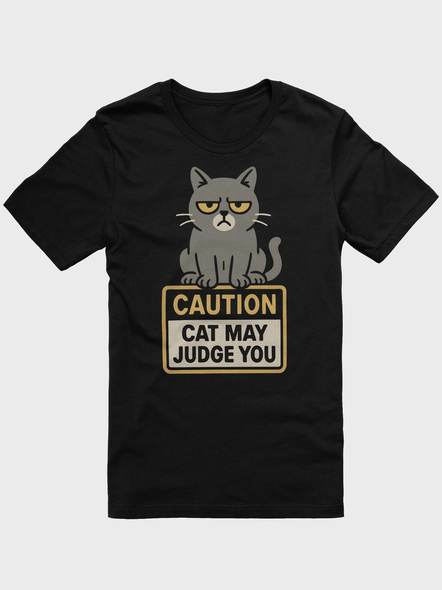 Judgmental Cat Unisex T-Shirt product image (1)