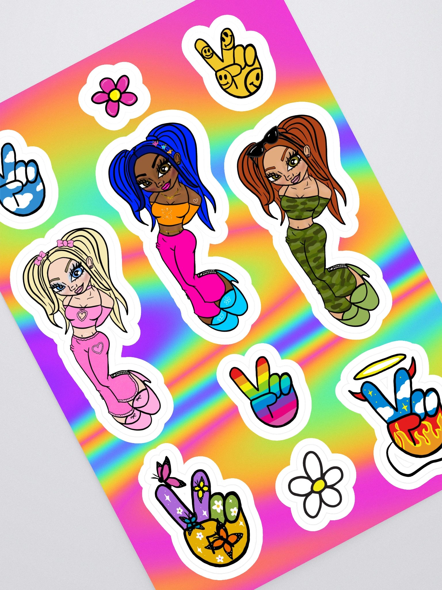 Girlie Pops Sticker Sheet product image (1)