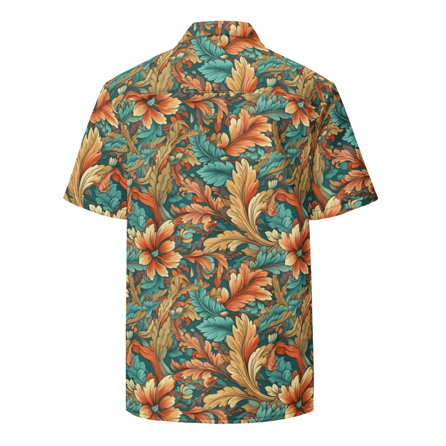 Art Nouveau Pattern-Seamless Vintage Floral Design Hawaiian Shirt product image (2)