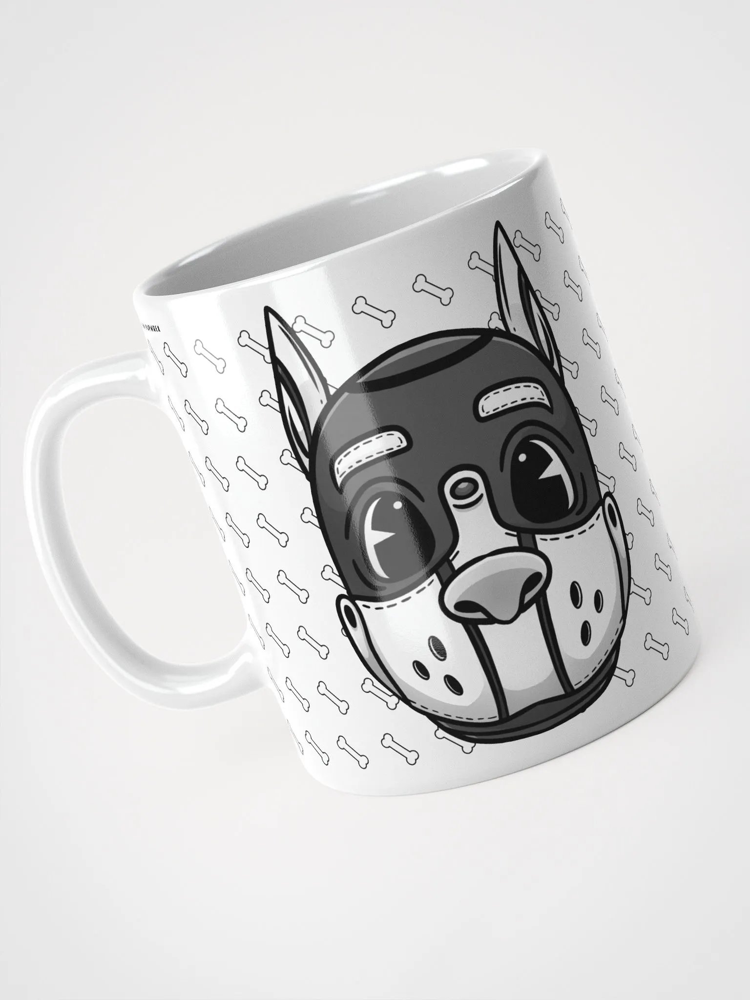 Rubberhose Pup - White Glossy Mug product image (1)