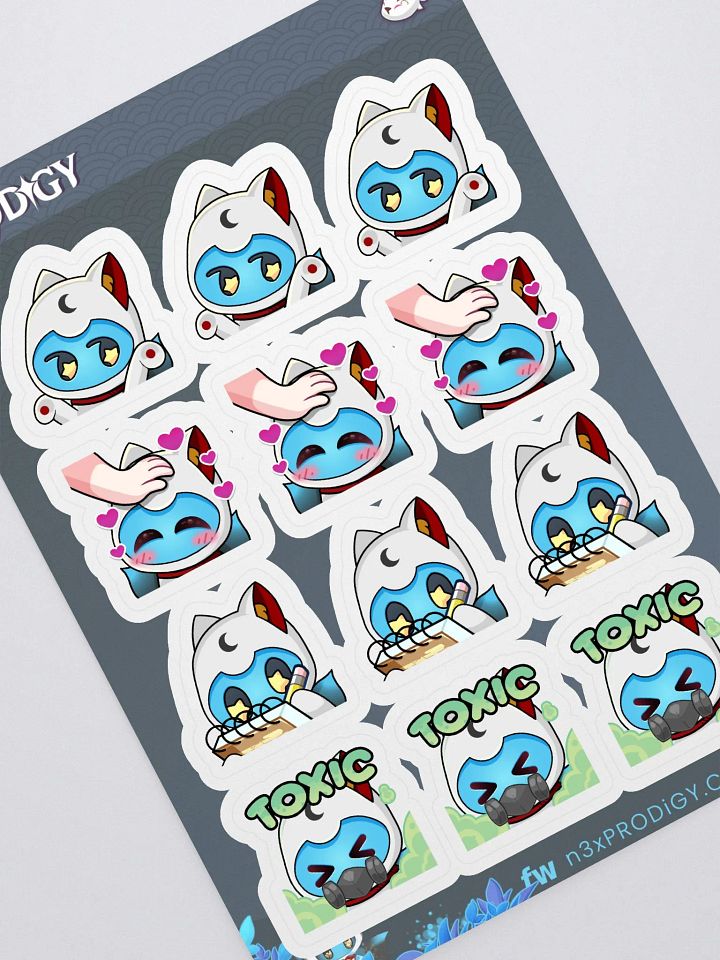 n3x Emotes #02 Sticker Sheet product image (1)