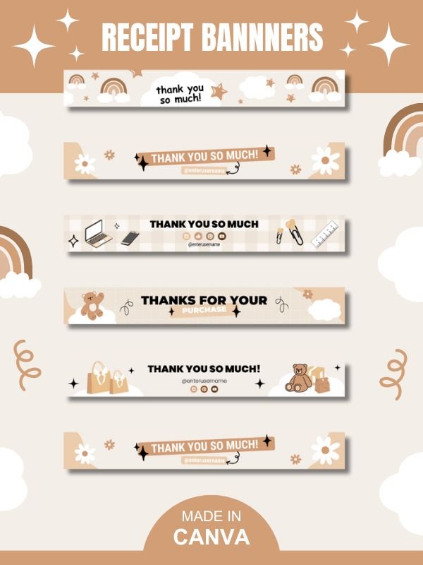 MRR/PLR Etsy Order Receipt Banner Template product image (1)