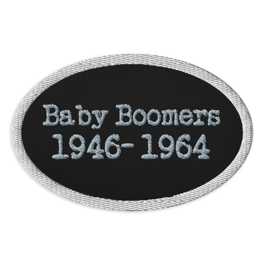 Baby Boomers 1946 - 1964 Embroidered Patch product image (1)