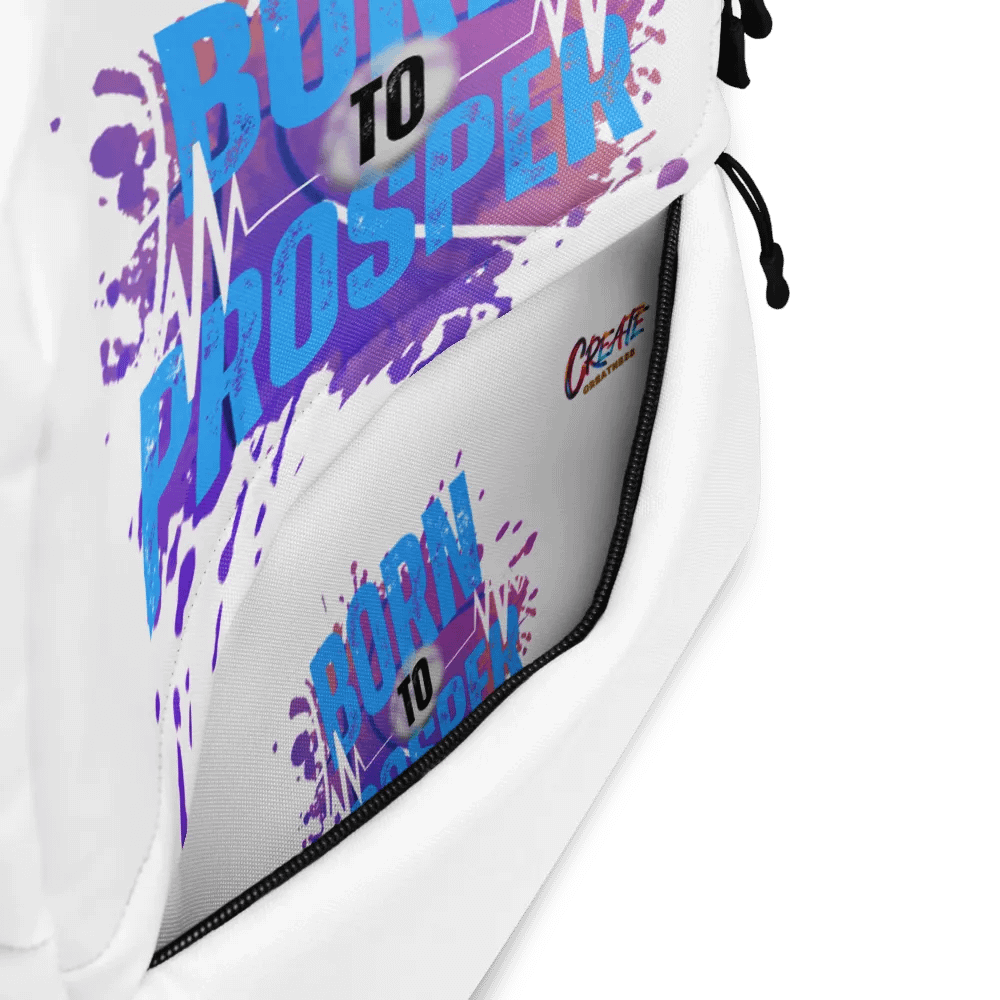Born to Prosper Full Print Backpack product image (11)
