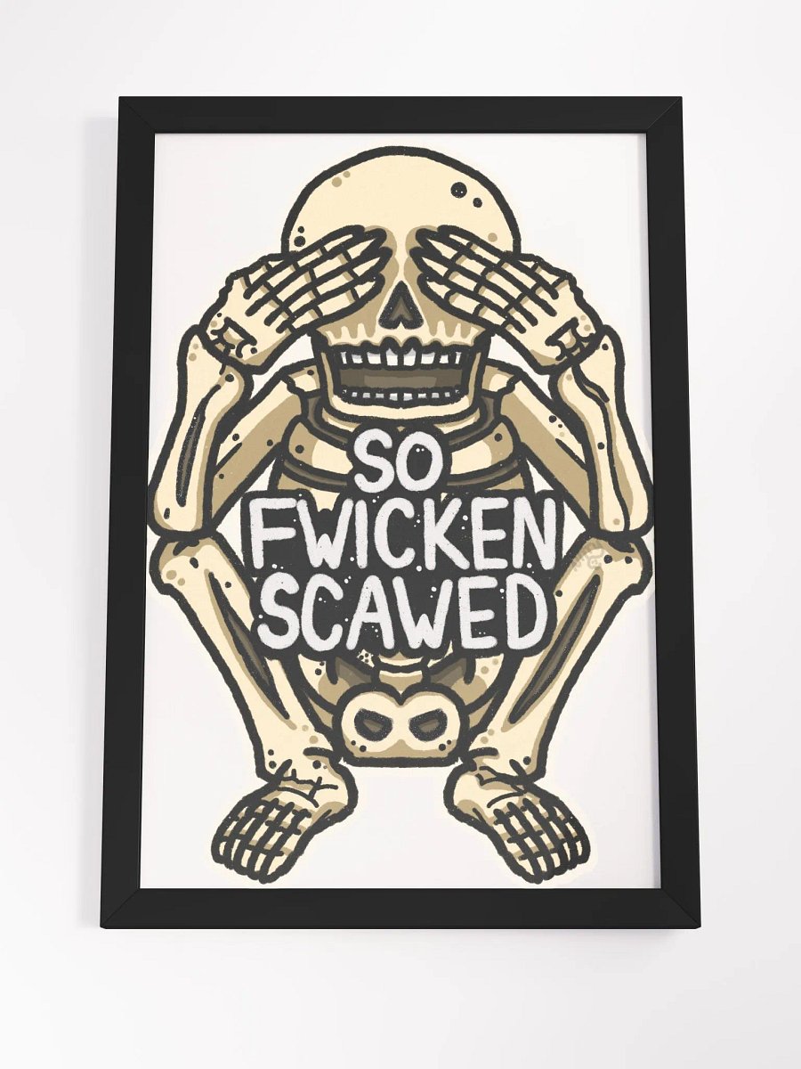 So Fwicken Scawed Framed Poster product image (22)
