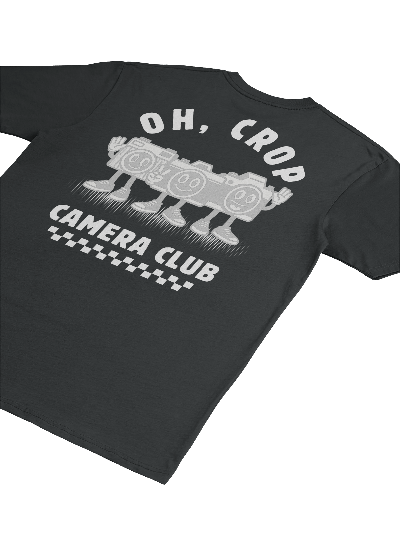 Oh Crop Camera Club Vintage Graphic Tee (Black) product image (4)