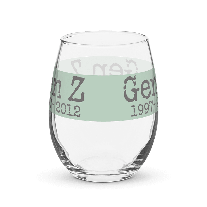Gen Z 1997-2012 Stemless Wine Glass product image (2)