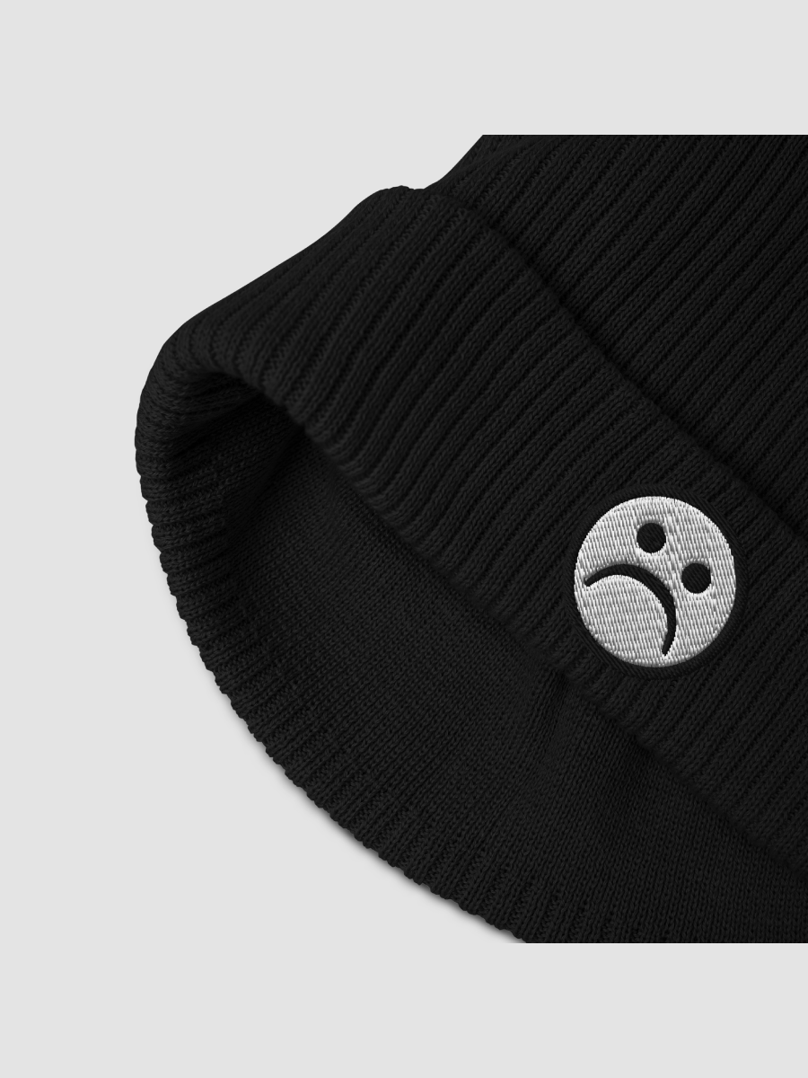 Sad face - Organic Ribbed Beanie product image (2)