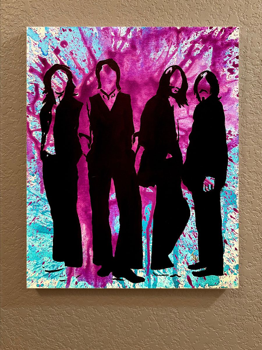 Canvas Prints “The Four Brits Silhouette Splatter” product image (4)