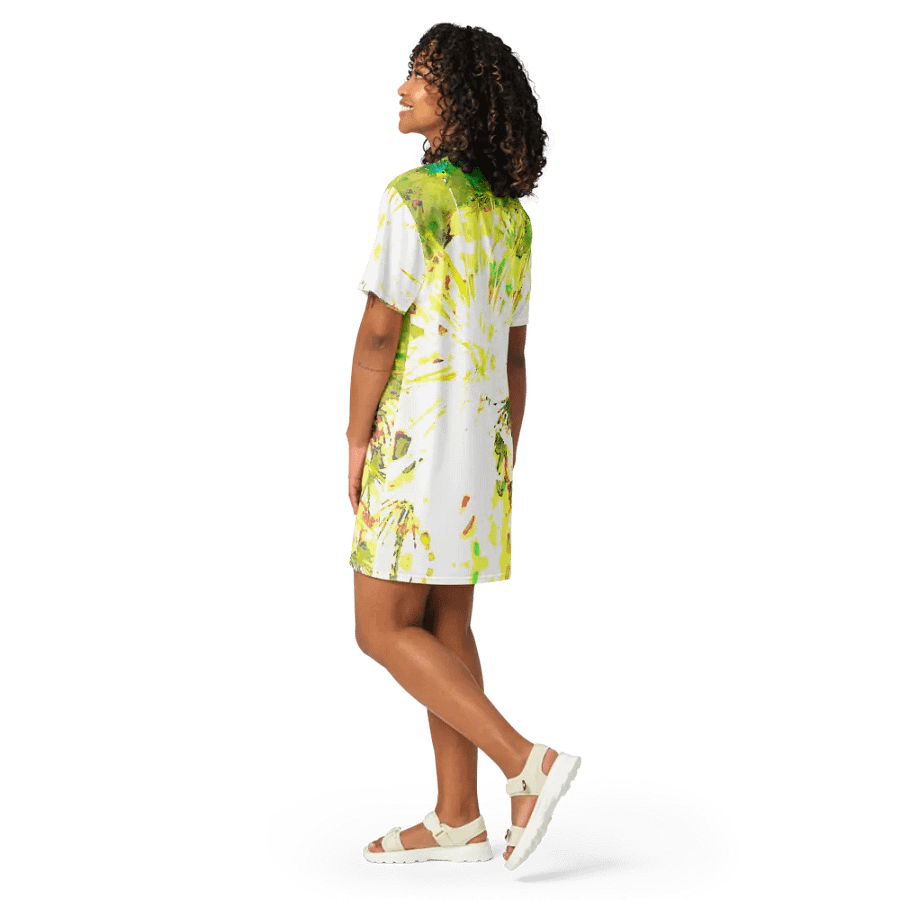 Way Cooler Abstract Dandelion Seeds Ladies T Shirt Dress product image (11)