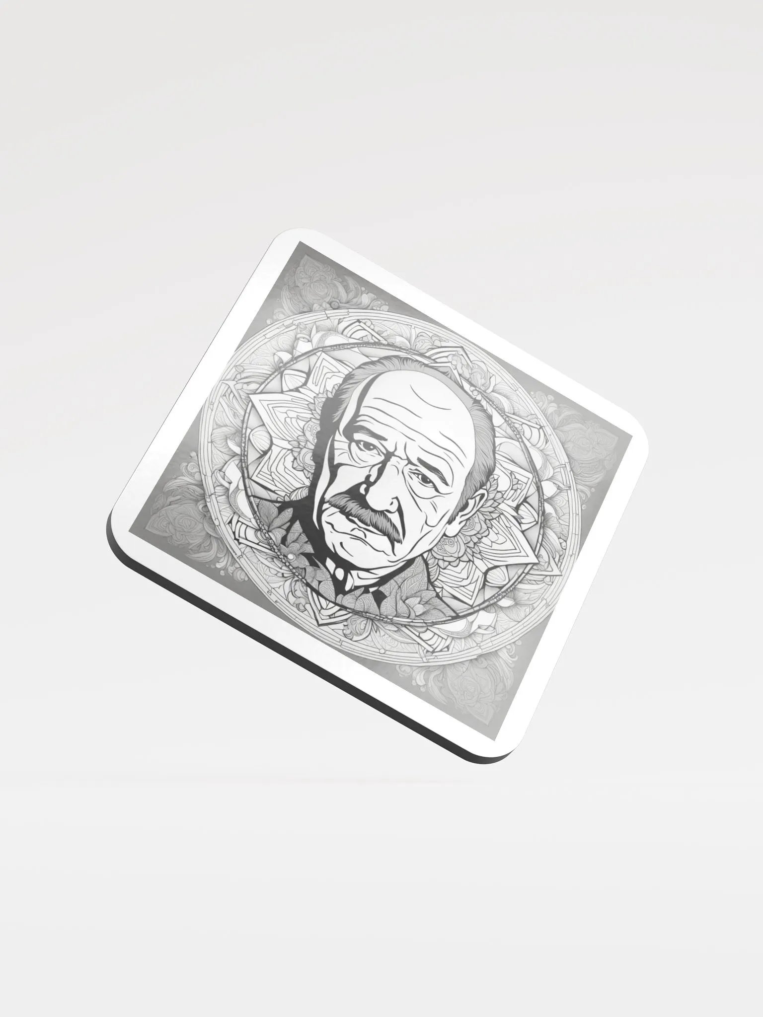 Mandala Man Cork Coaster product image (1)