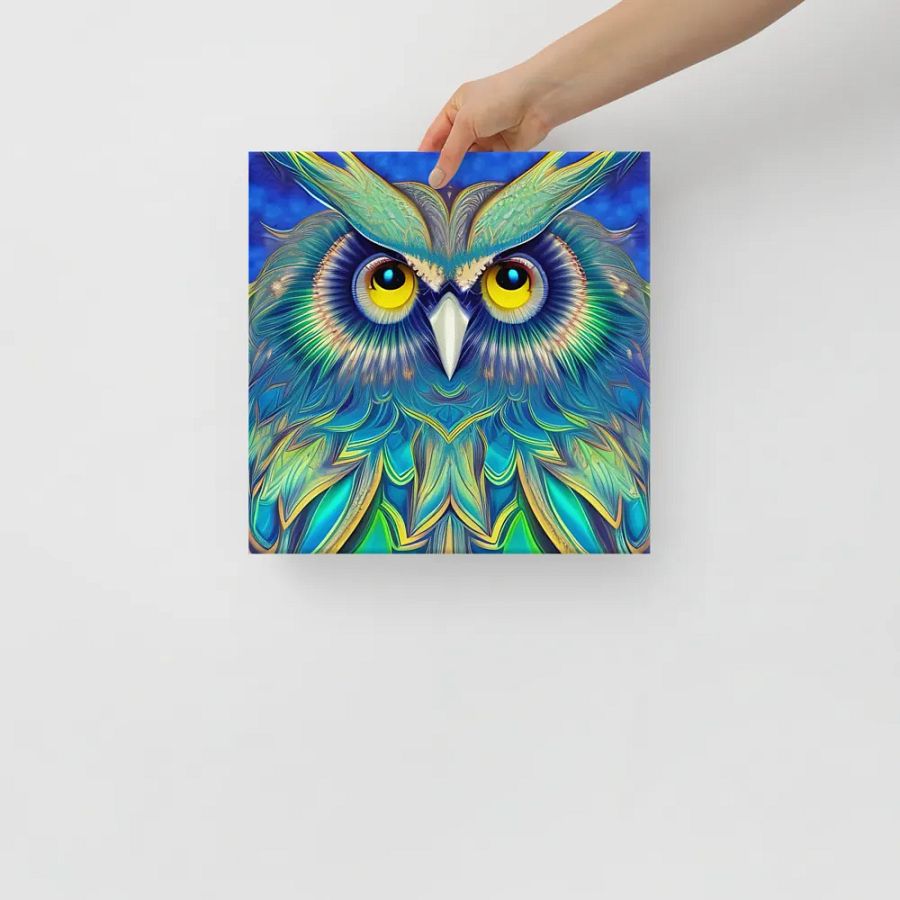 Fantasy Fractal Owl Art - v3 product image (12)