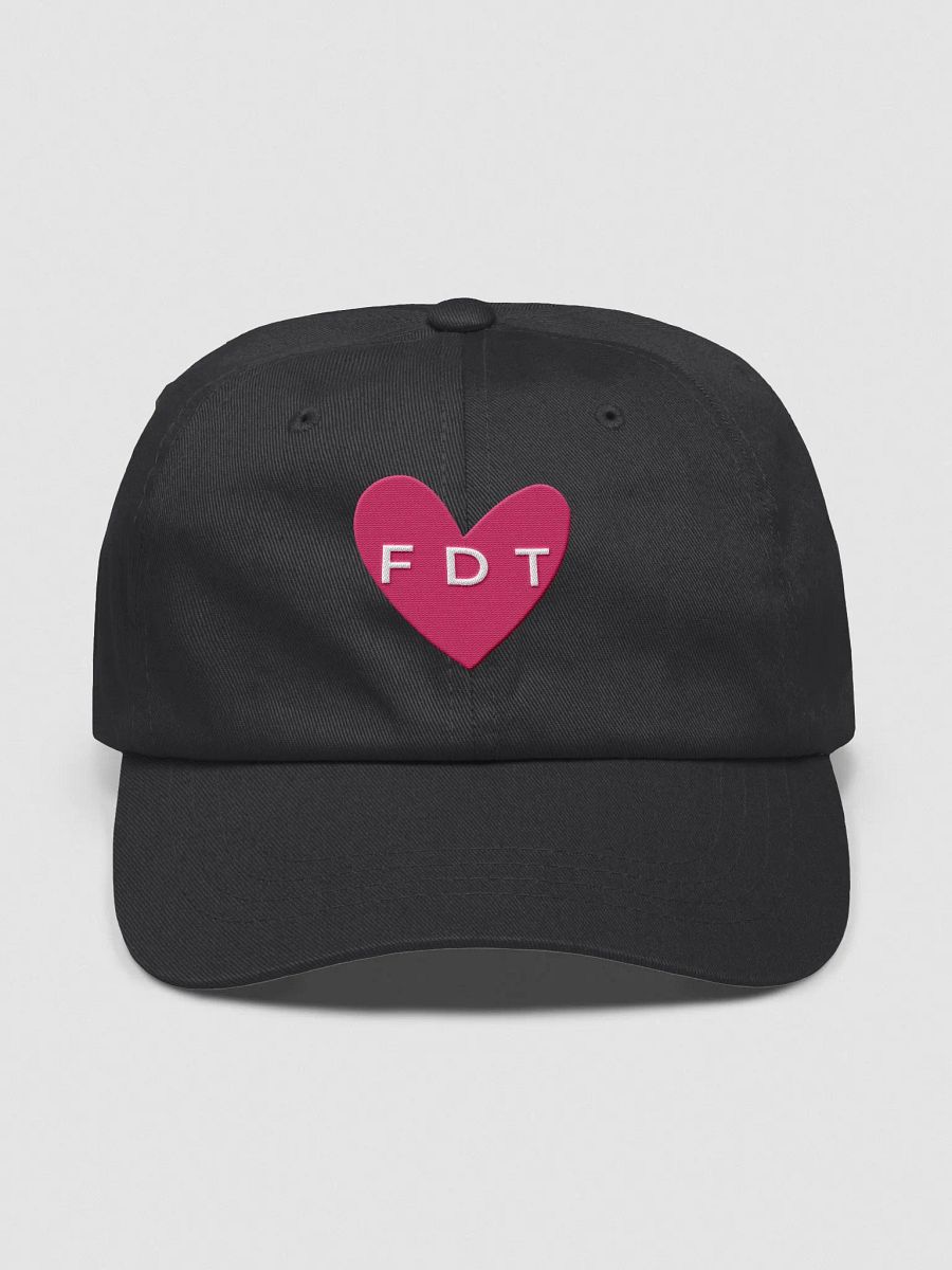 FDT Pink Heart Hat. (White Text) product image (1)