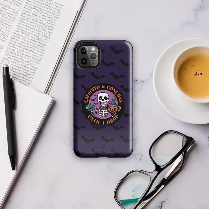 Cafecito and Conchas Halloween Skeleton Tough Case for iPhone® product image (2)