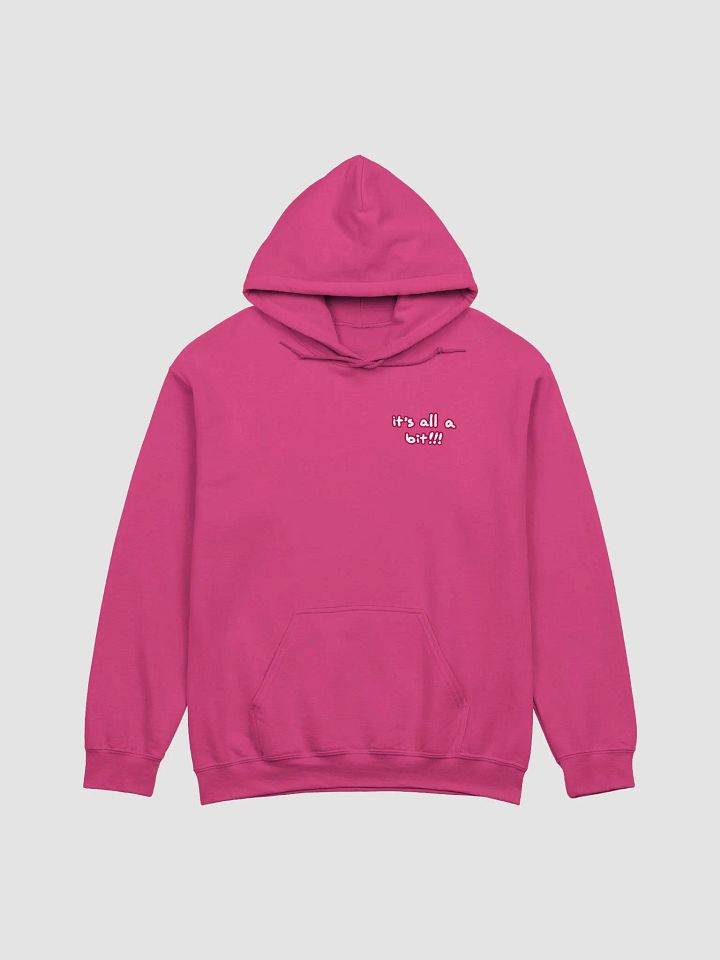 “It’s all a bit!!!” (sm. lined design, #A6073C) classic hoodie product image (38)