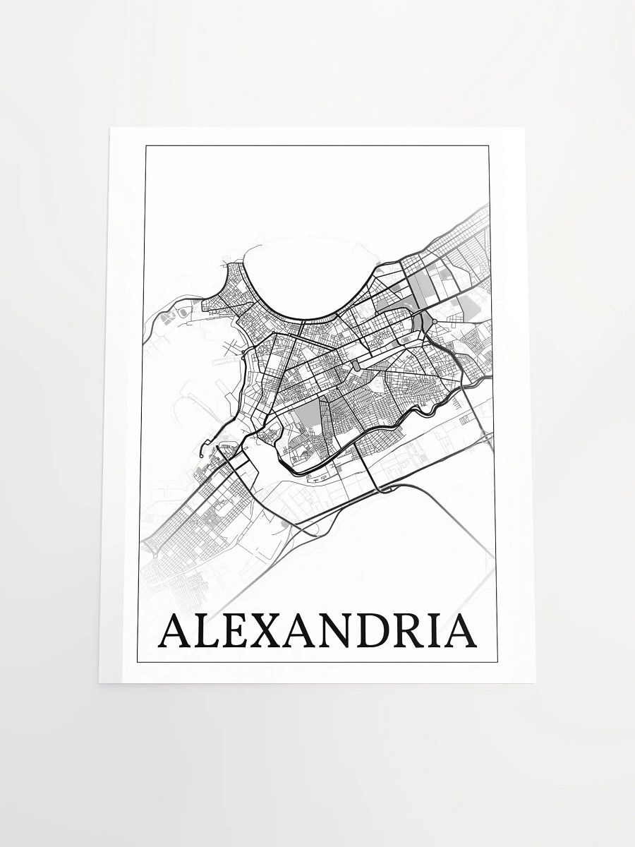 Alexandria, Egypt, city map print product image (19)