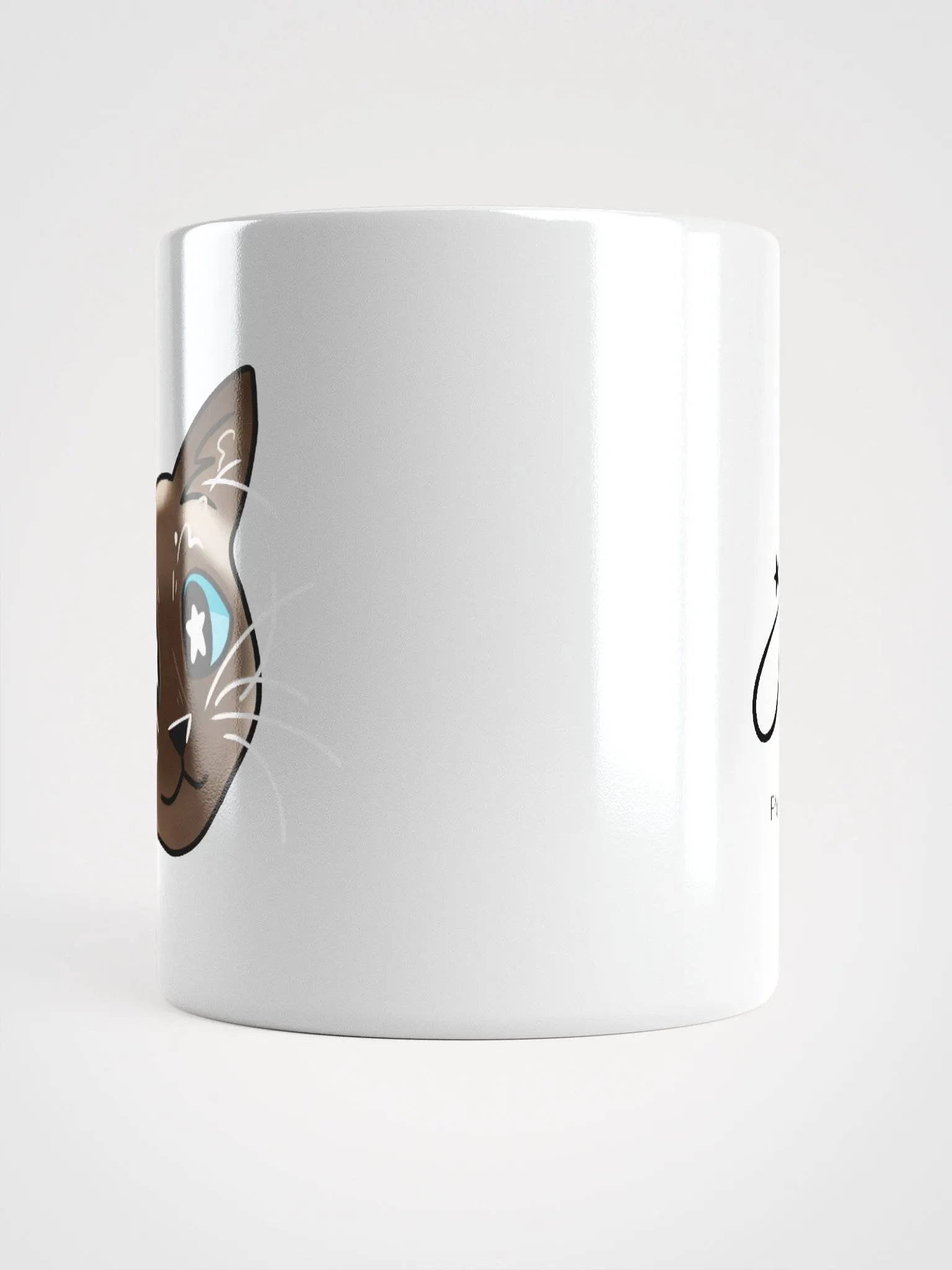 Bean The Siamese Cat Mug (White) product image (5)