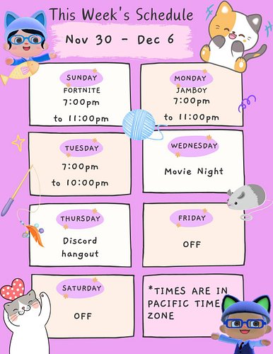 Hope you have a great week! 🐱