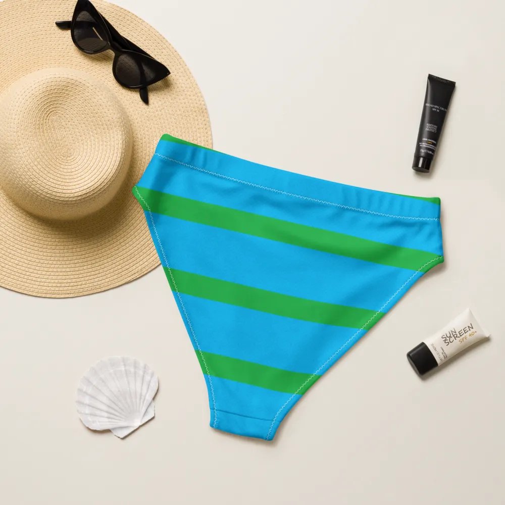 8-Bit Recycled High Waisted Bikini Bottom product image (8)