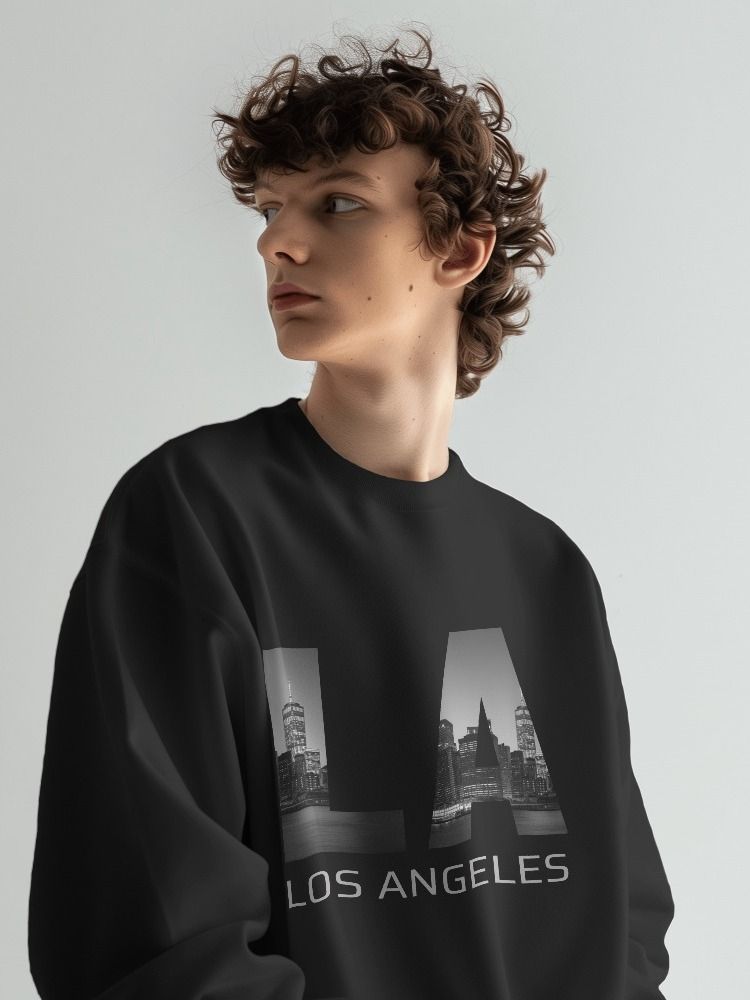 LA Skyline Cotton Sweatshirt product image (1)
